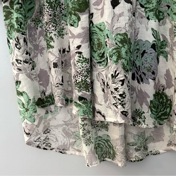 Papillon Woman’s S Floral Print Tunic Top Bell Sleeve - Picture 4 of 7